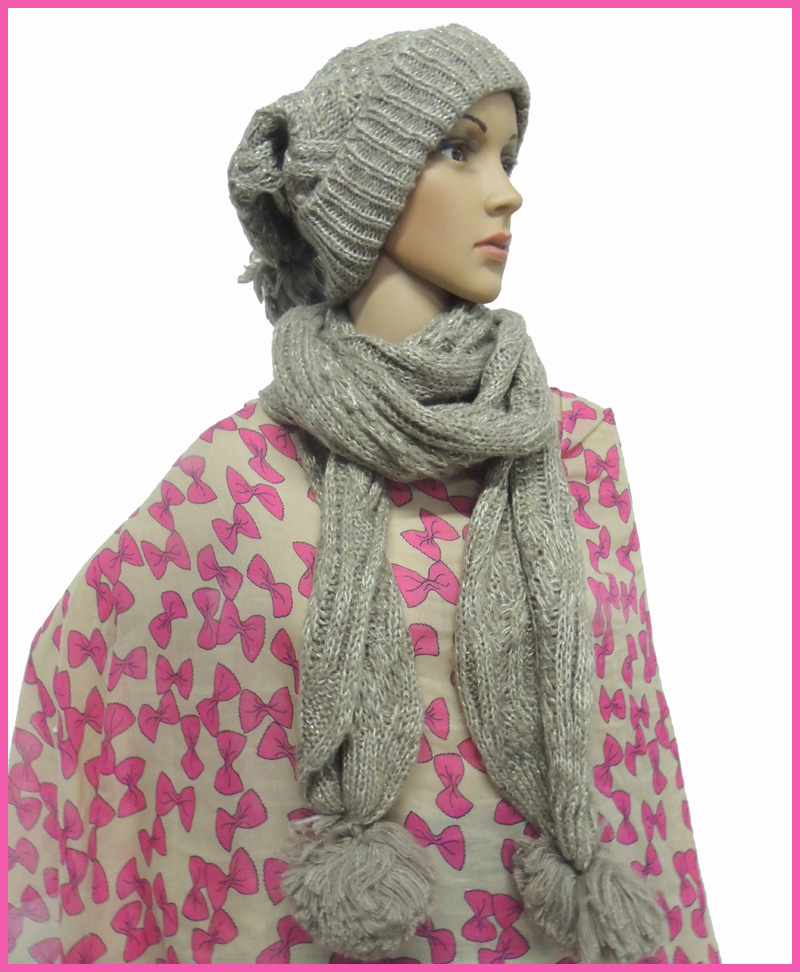 Hat and scarf set,new design for women