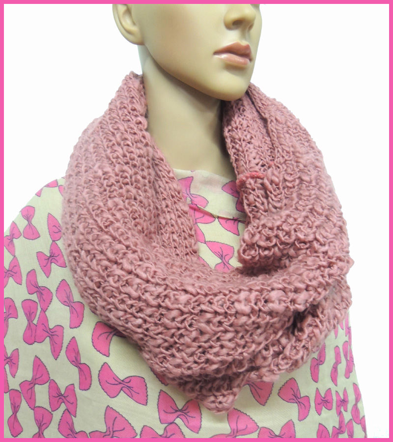 Newest design knitted scarf for ladies