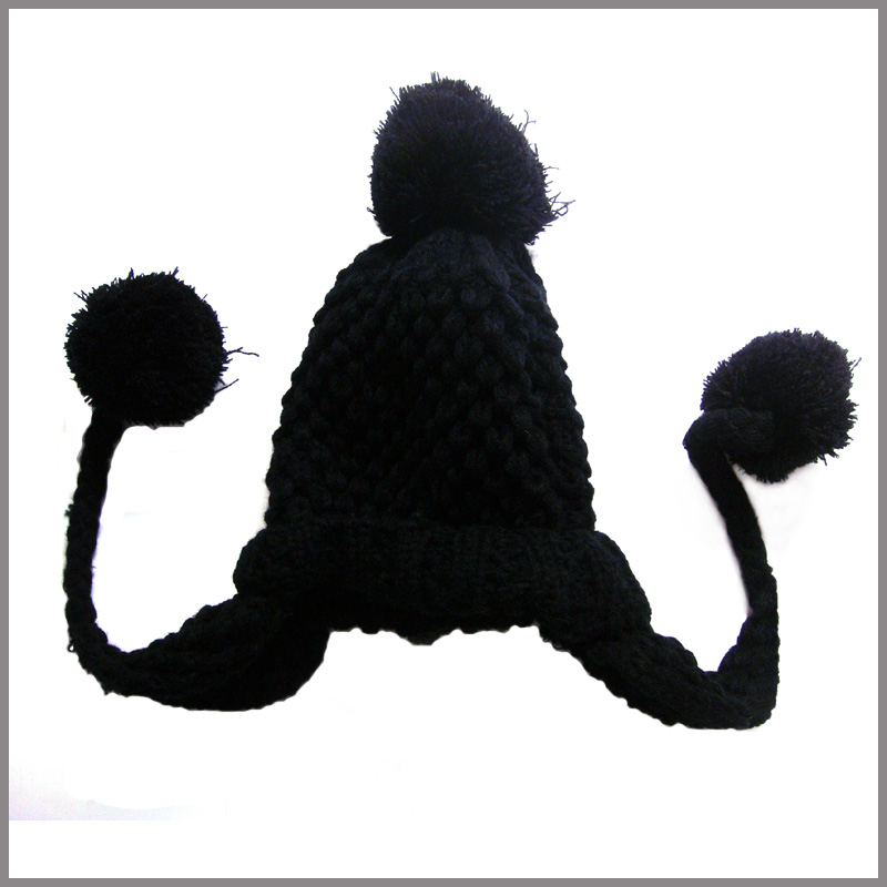 Black knitted scarf,fashionable design