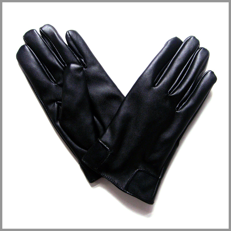 Black leather glove,2013 new design