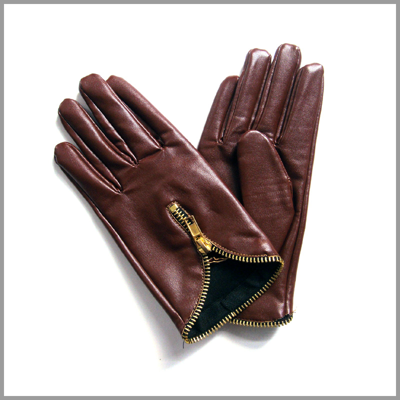 Fashion design leather gloves