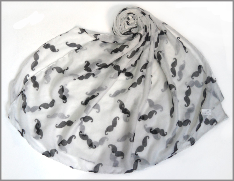 Printed beard 100% polyester scarf, stylish soft texture, suitable for women