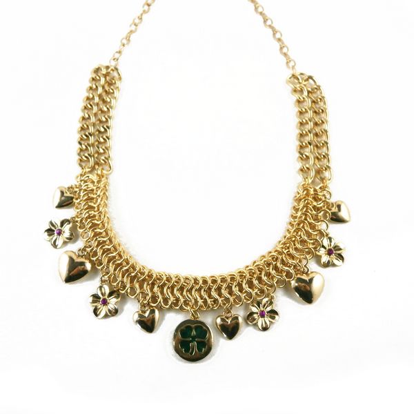 Fashion gold chain necklace jewelry for girls and women