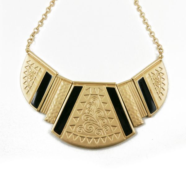 Fashion matte gold necklace jewelry 