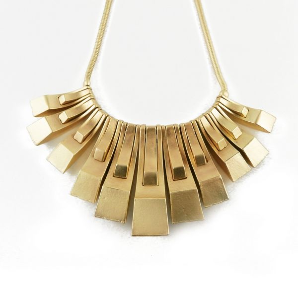 Fashion matte gold necklace jewelry